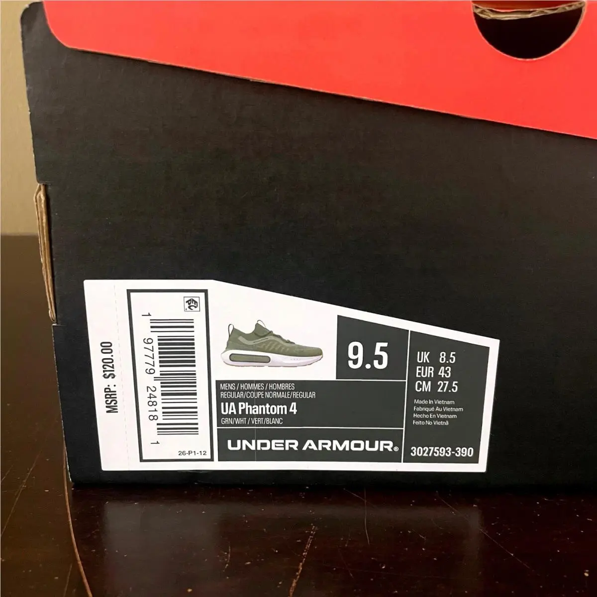 Under Armour shoes - UA Phantom 4 - Phantom - Green 7