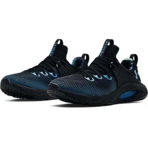 Under Armour shoes - Black-Black-Radar Blue (UPC: 195251669745) 2