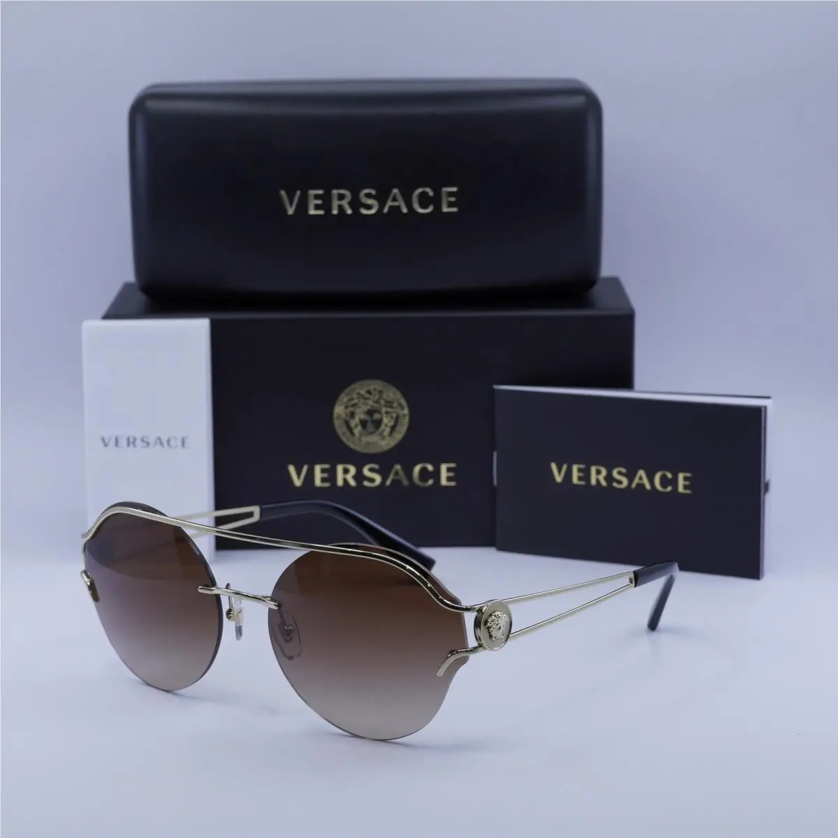 Versace VE2184 125213 Gold/brown Gradient 61-17-140 Sunglasses