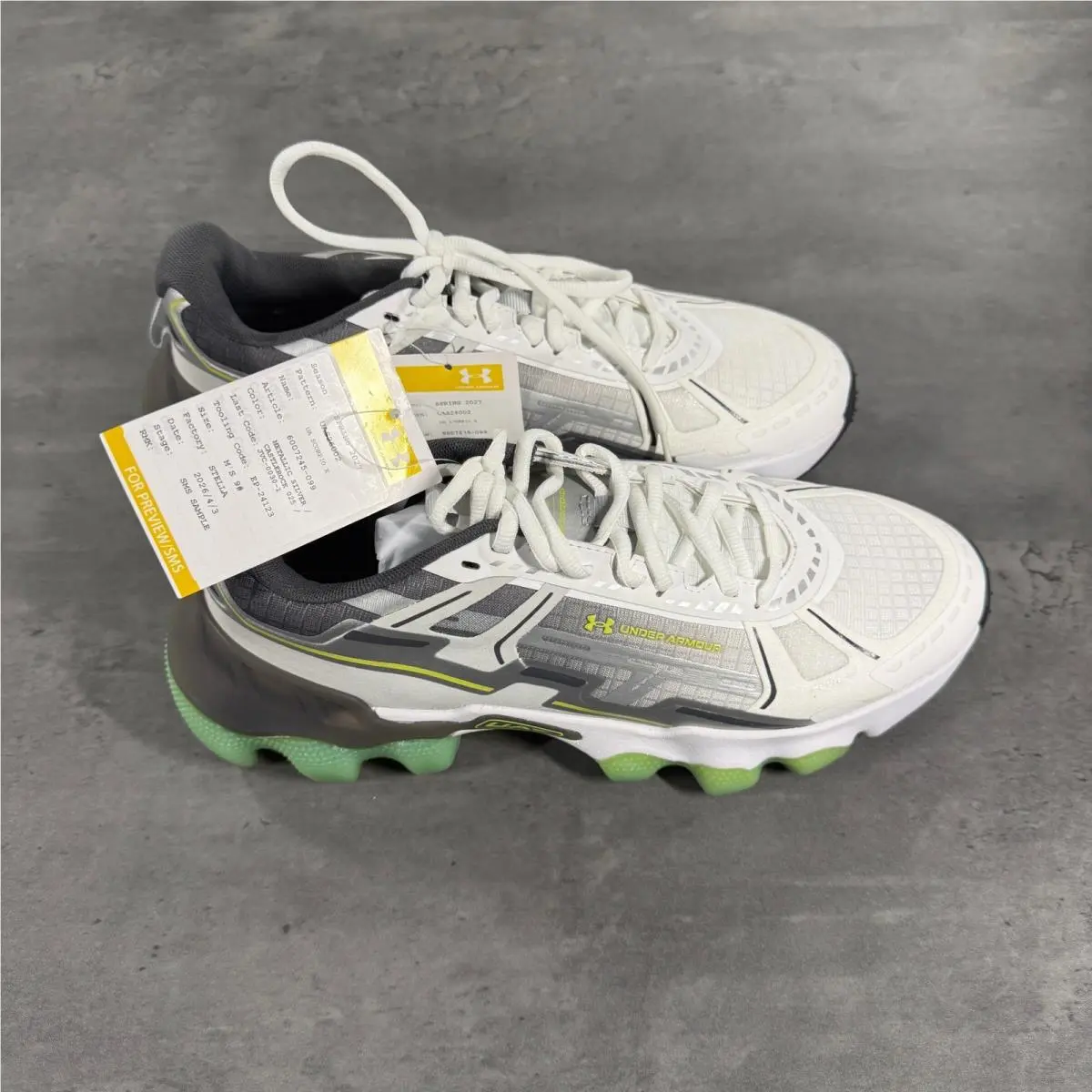 Scorpio X Shoes Mens 9 UA Gunna Silver Castlerock Sample by Under Armour