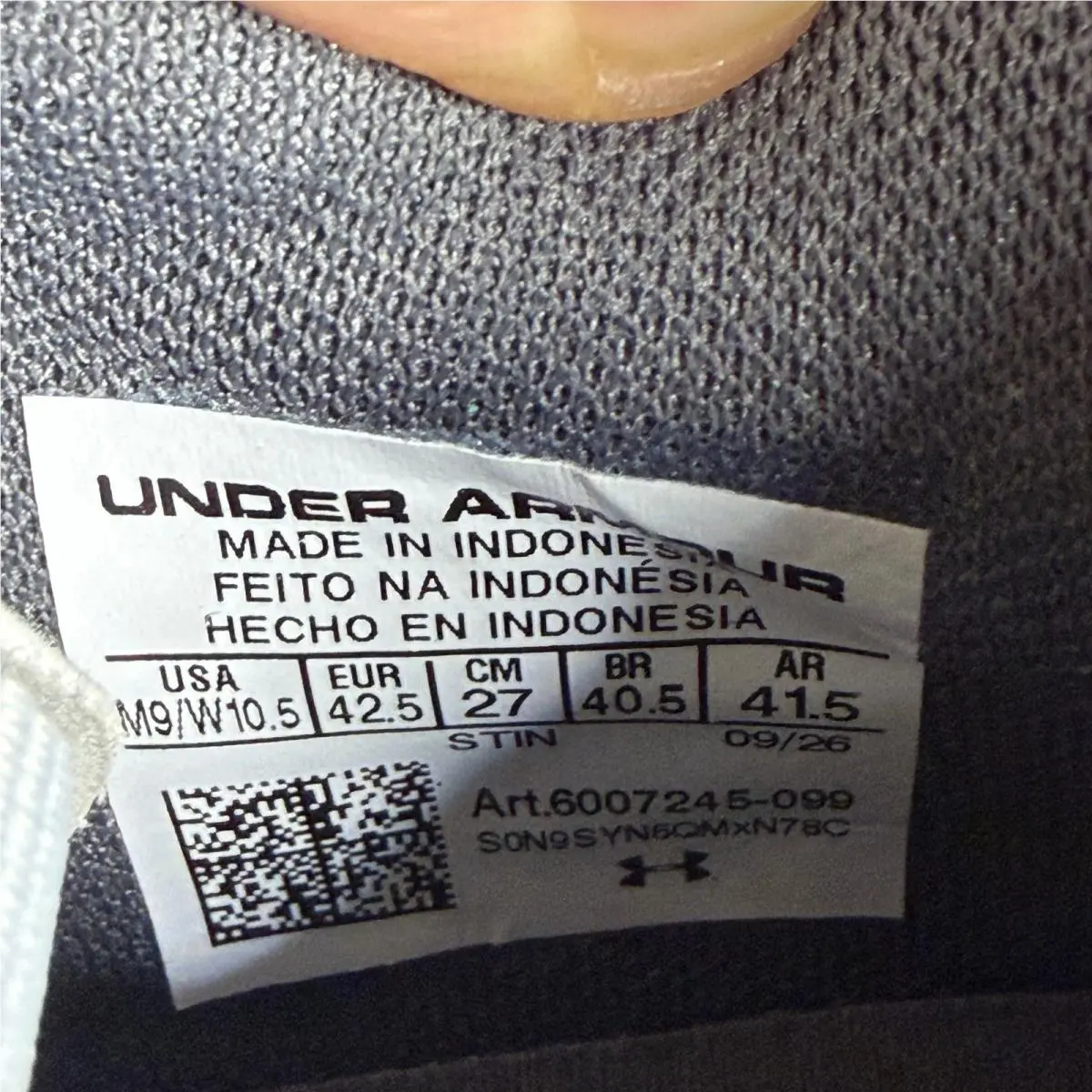 Under Armour shoes - UA Scorpio X - Scorpio - Silver 4