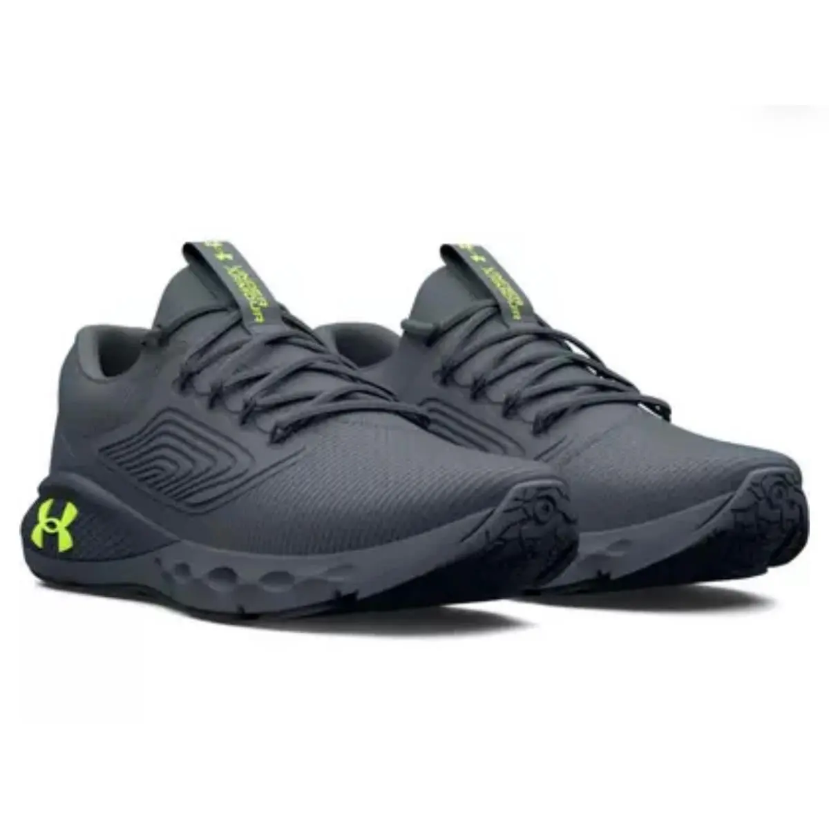 Charged Vantage 2 Gray/lime Sneakers Men`s Size 7 by Under Armour
