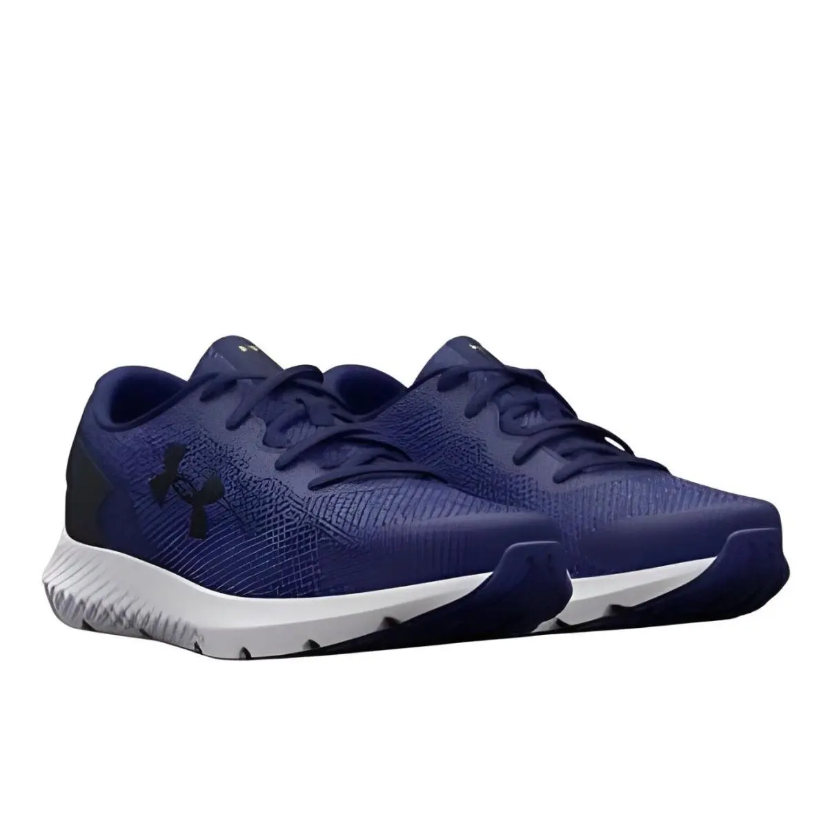 Under Armour Men`s Charged Rogue 3 Knit Athletic Shoes Size 10 Blue Running