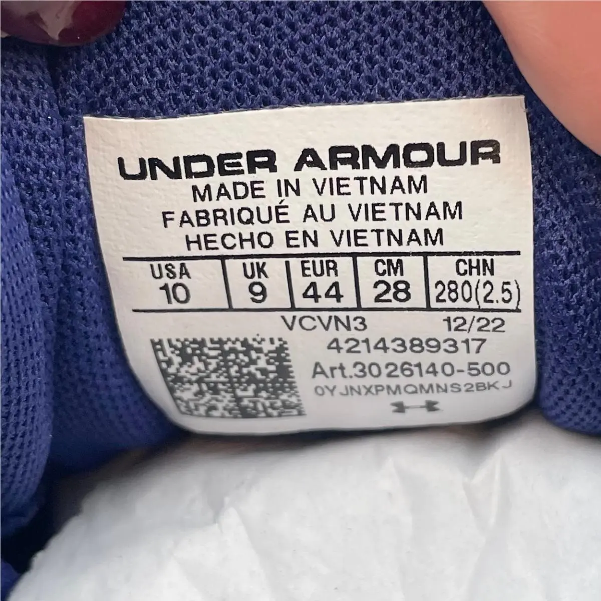 Under Armour shoes - Blue (UPC: 196040164854) 10