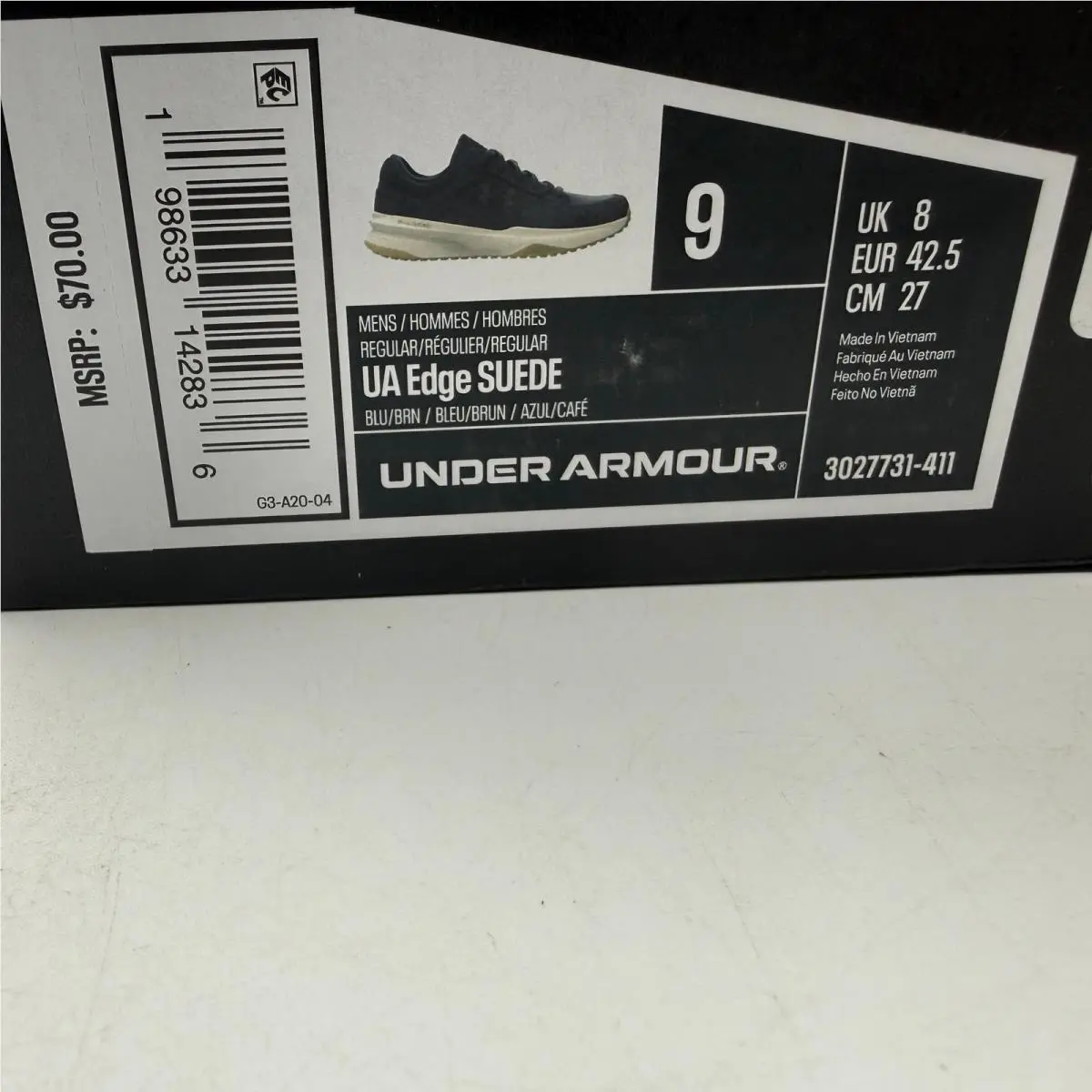 Under Armour shoes - UA Edge Suede - Edge Suede - Blue 0