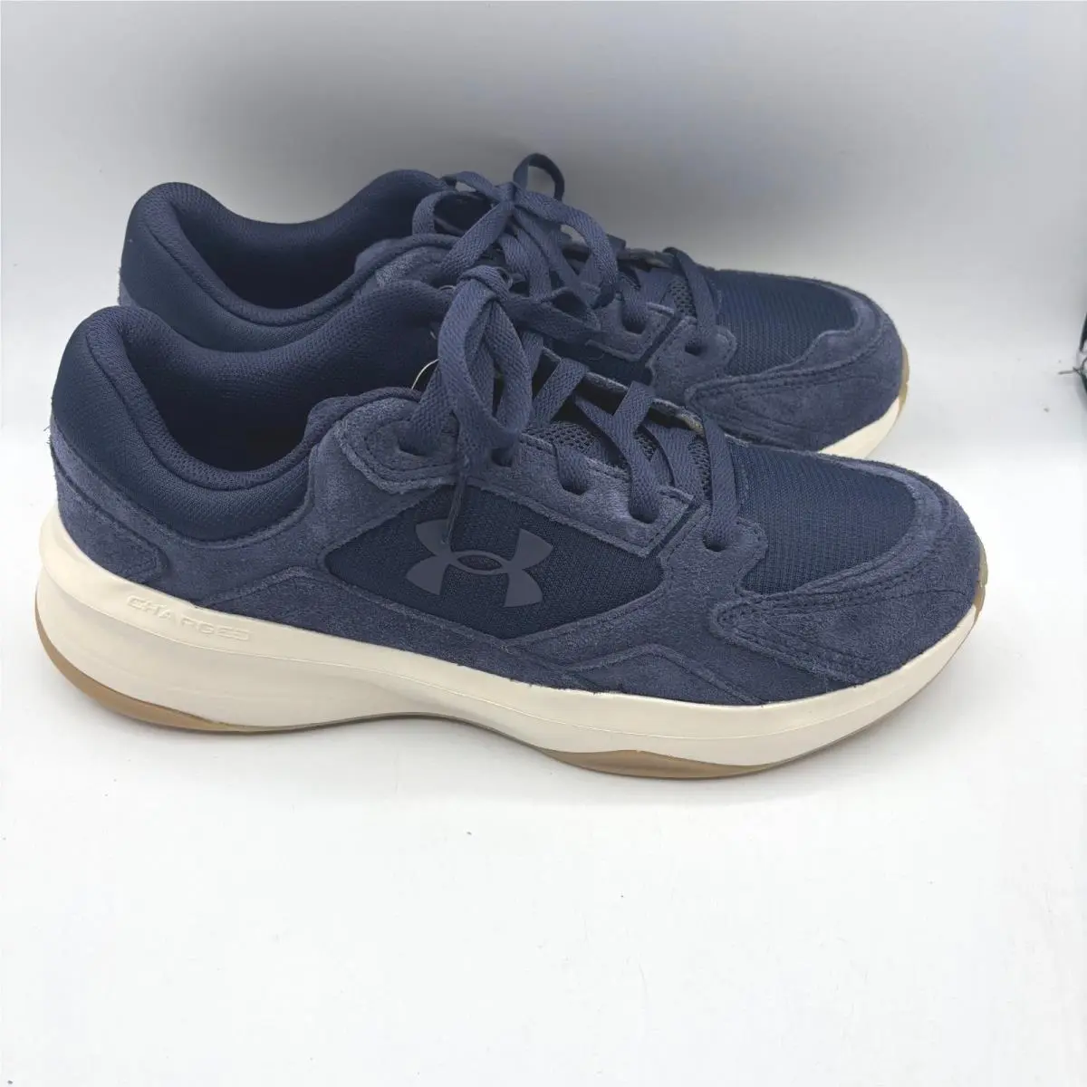 UA Edge Suede Mens Sneakers 10.5 Navy Blue Gum 3027731-411 by Under Armour