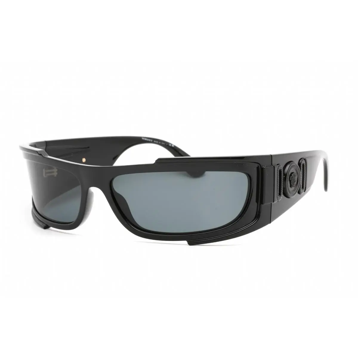 Versace VE4446 GB1 87 Sunglasses Black Frame Dark Grey Lenses 67mm