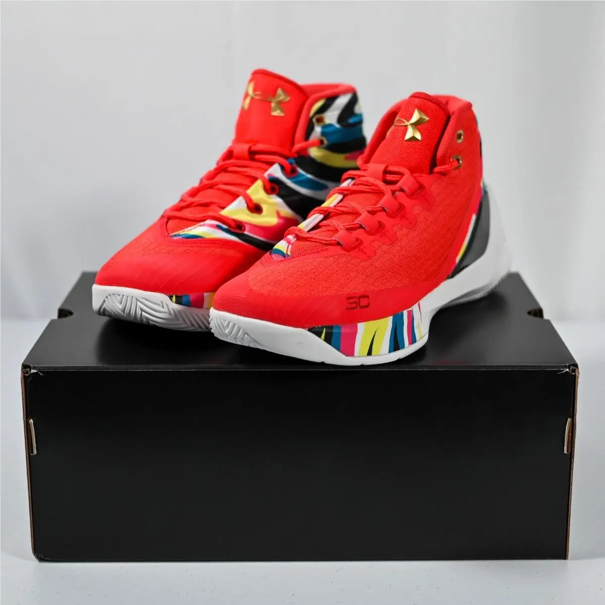 Kids 7Y UA 2016 GS Curry 3 Chinese Year SC Steph Curry Sneakers by Under Armour
