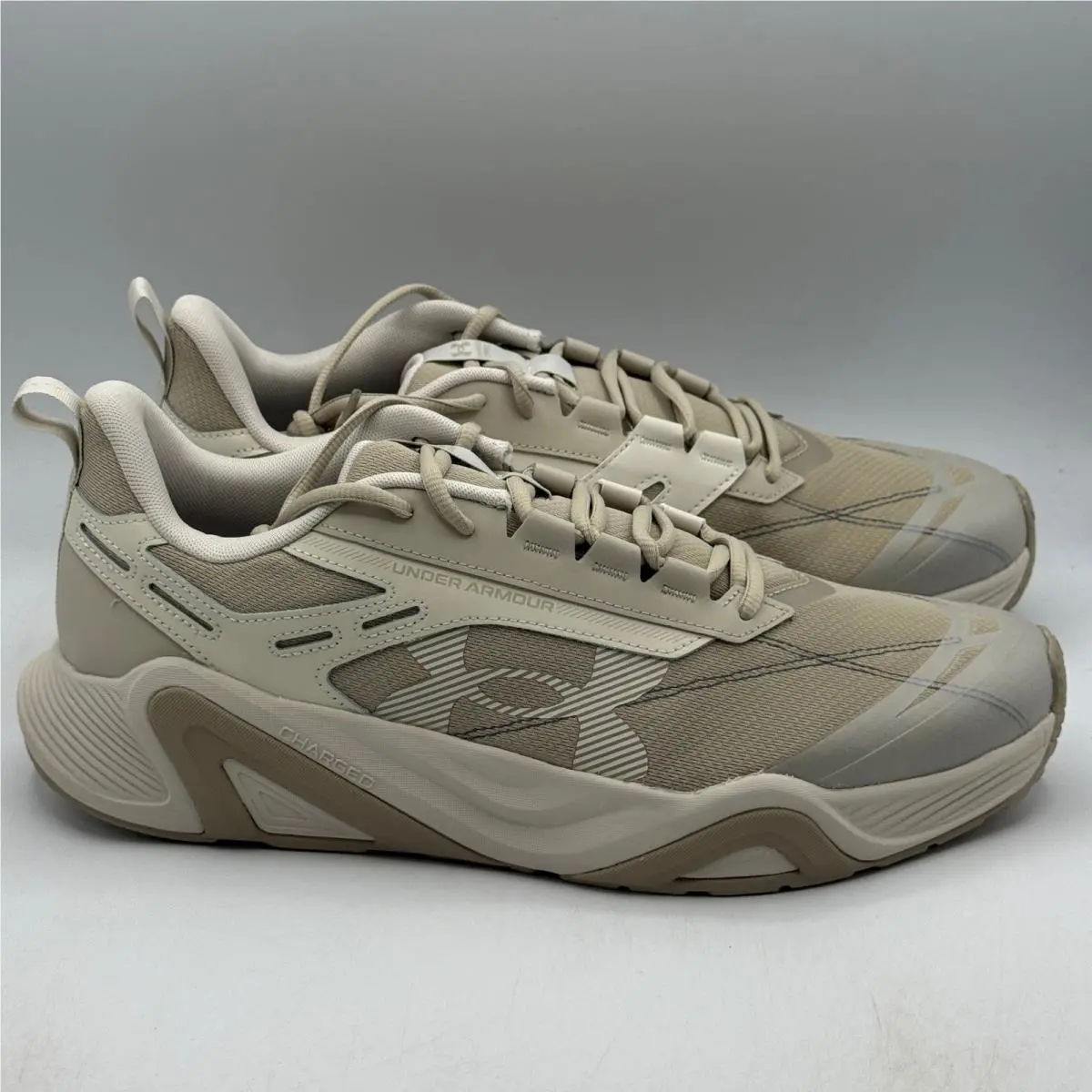 UA Charged Commit TR 5 Shoes Mens Size 14 Brown White 3026603-200 by Under Armour