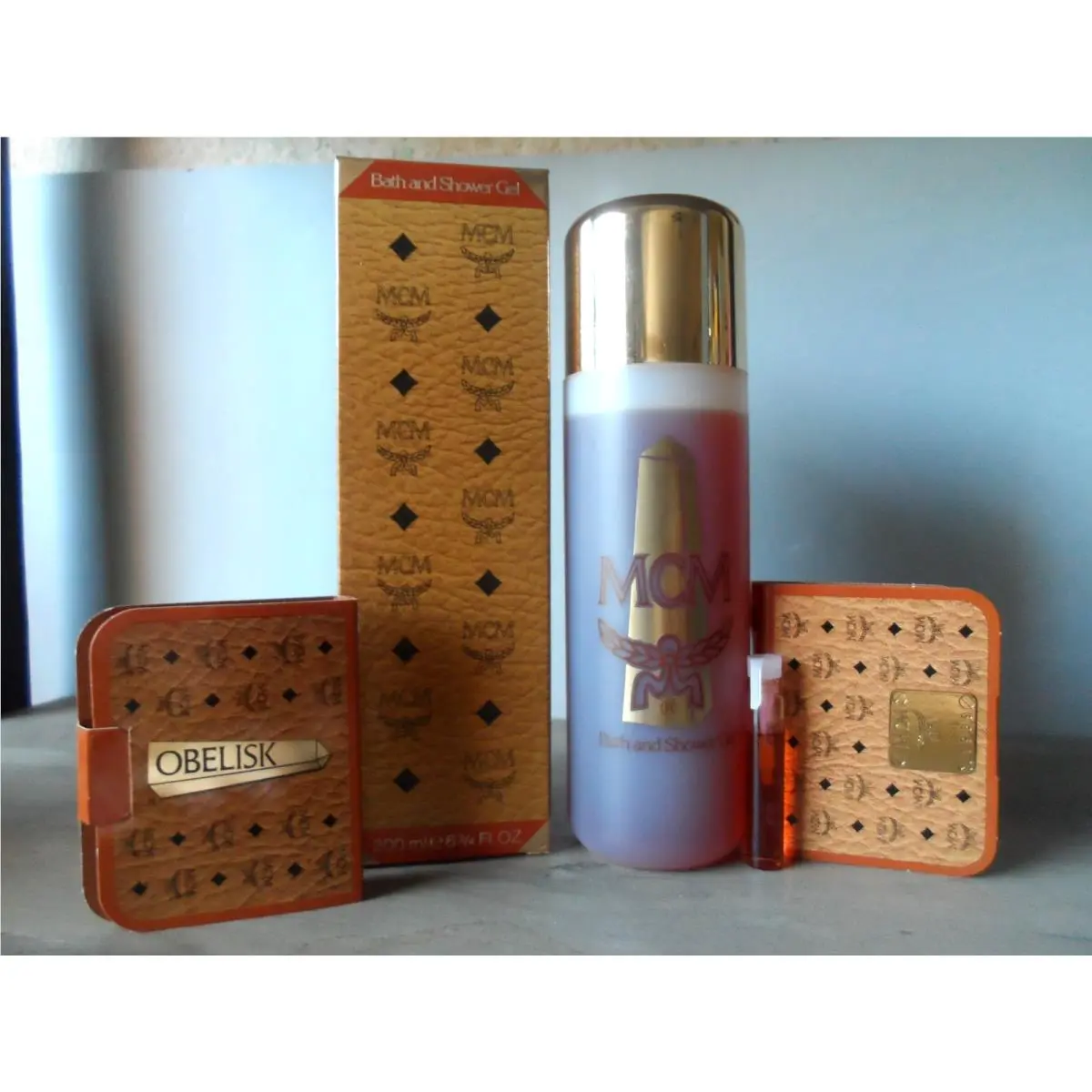 Mcm Obelisk Shower Gel 6 3/4 oz / 200 ml W. Germany 2 Perfume Samples by MCM