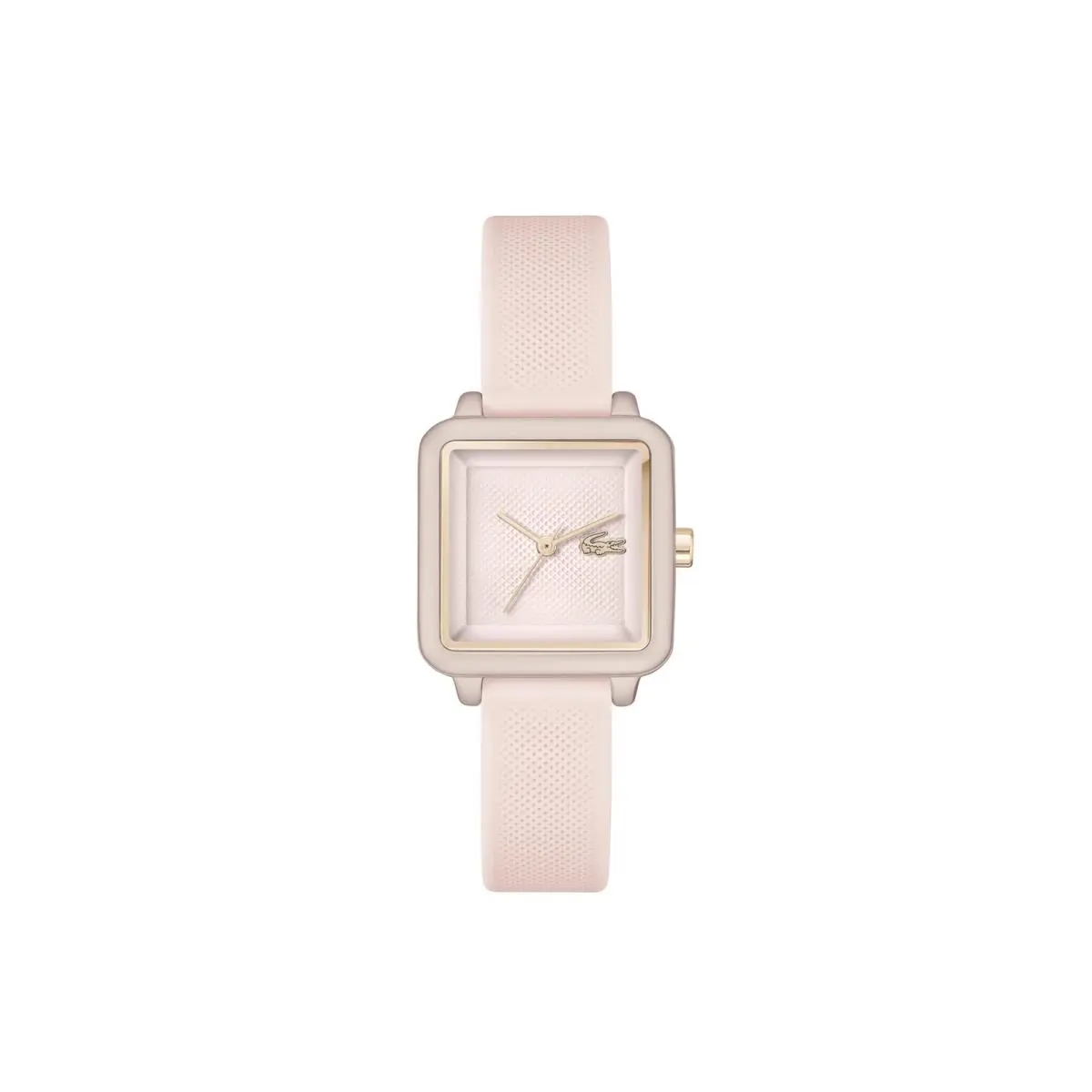 .12.12 Flow Women`s 3H Quartz Watch - Slim Silicone Strap - Pink by Lacoste