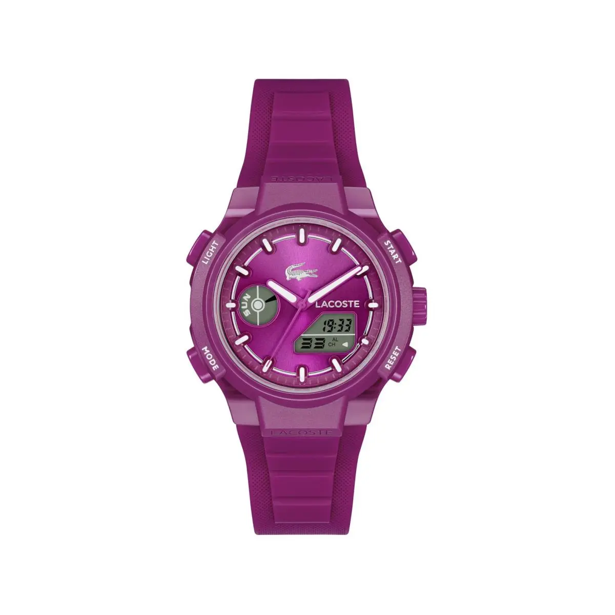 LC33 40mm Women’s Analog-digital Watch – TR90 Case – 40 MM Raspberry by Lacoste