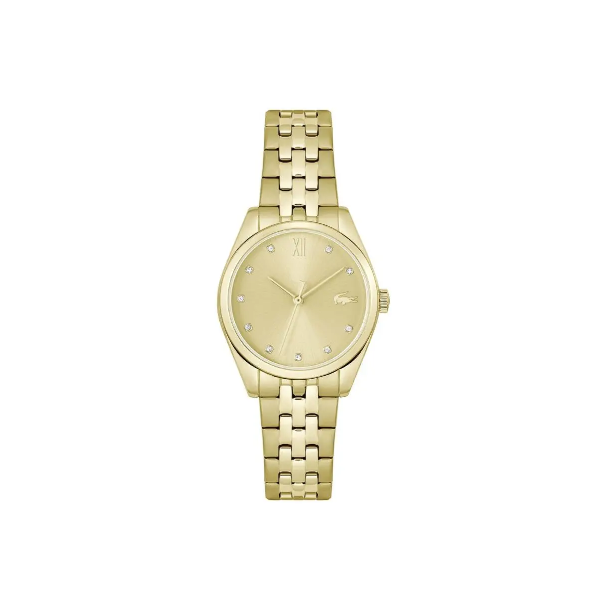 Tuilerie Women`s Quartz Ionic Plated Gold with Crystal Indexes by Lacoste