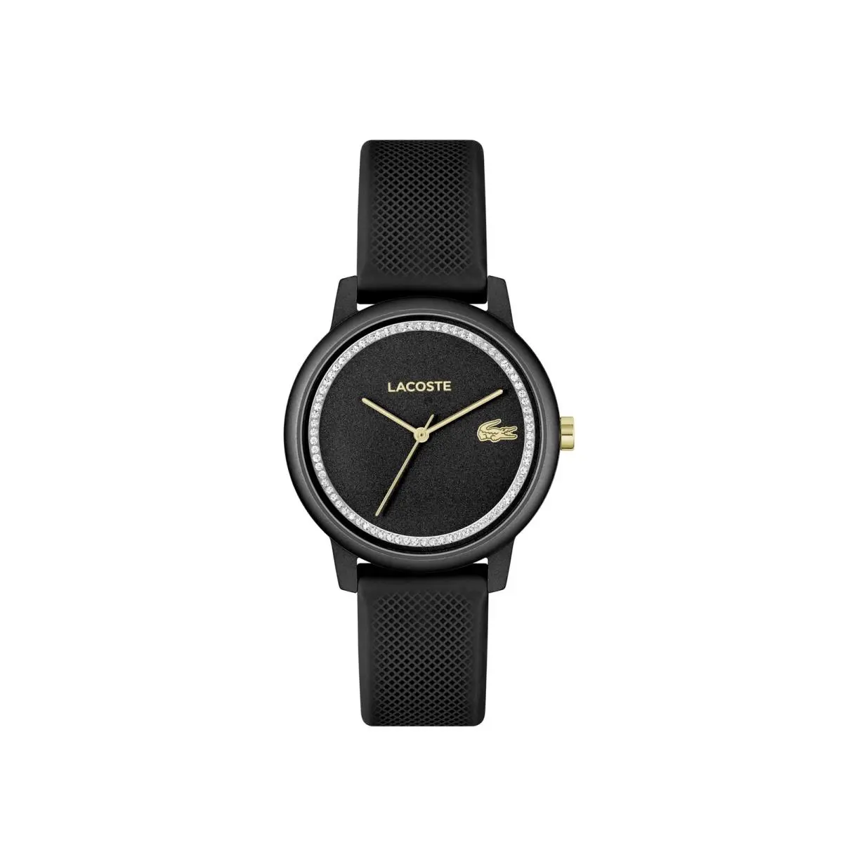 Women`s L.12.12 Go 3H Quartz Water-resistant Fashion Watch with Black by Lacoste