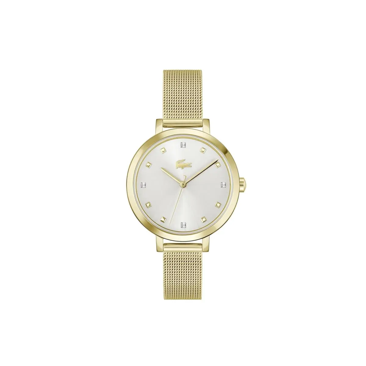 Riga Women`s Dress Watch - 3H Quartz - Water Resistant up Gold Mesh by Lacoste