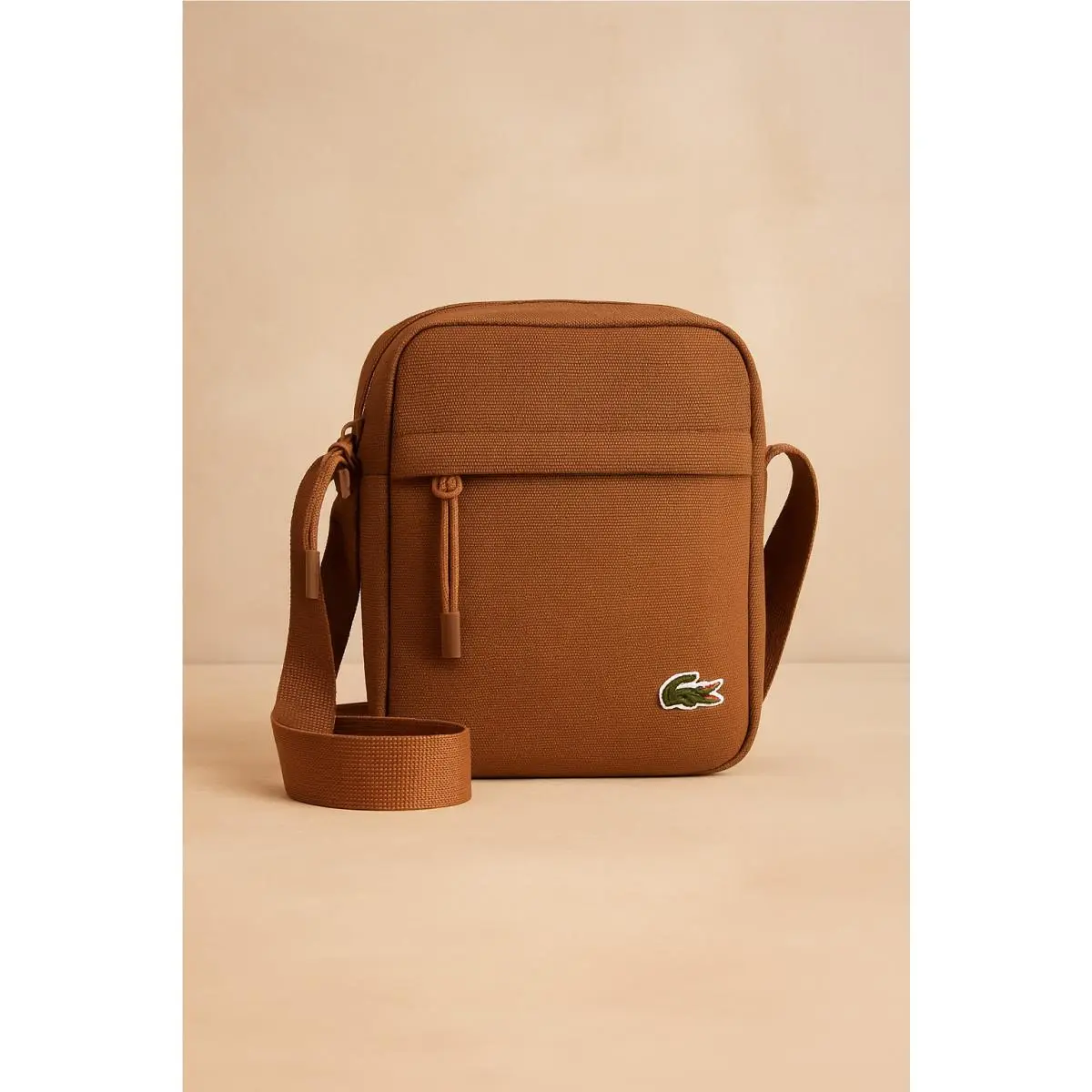 Vertical Camera Bag Neocroc Brown Crossbody Unisex Shoulder NU4788NEN72 by Lacoste
