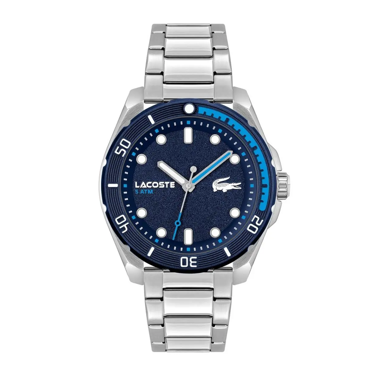 2011286 Finn Mens Watch 44mm 5ATM Stainless Steel by Lacoste