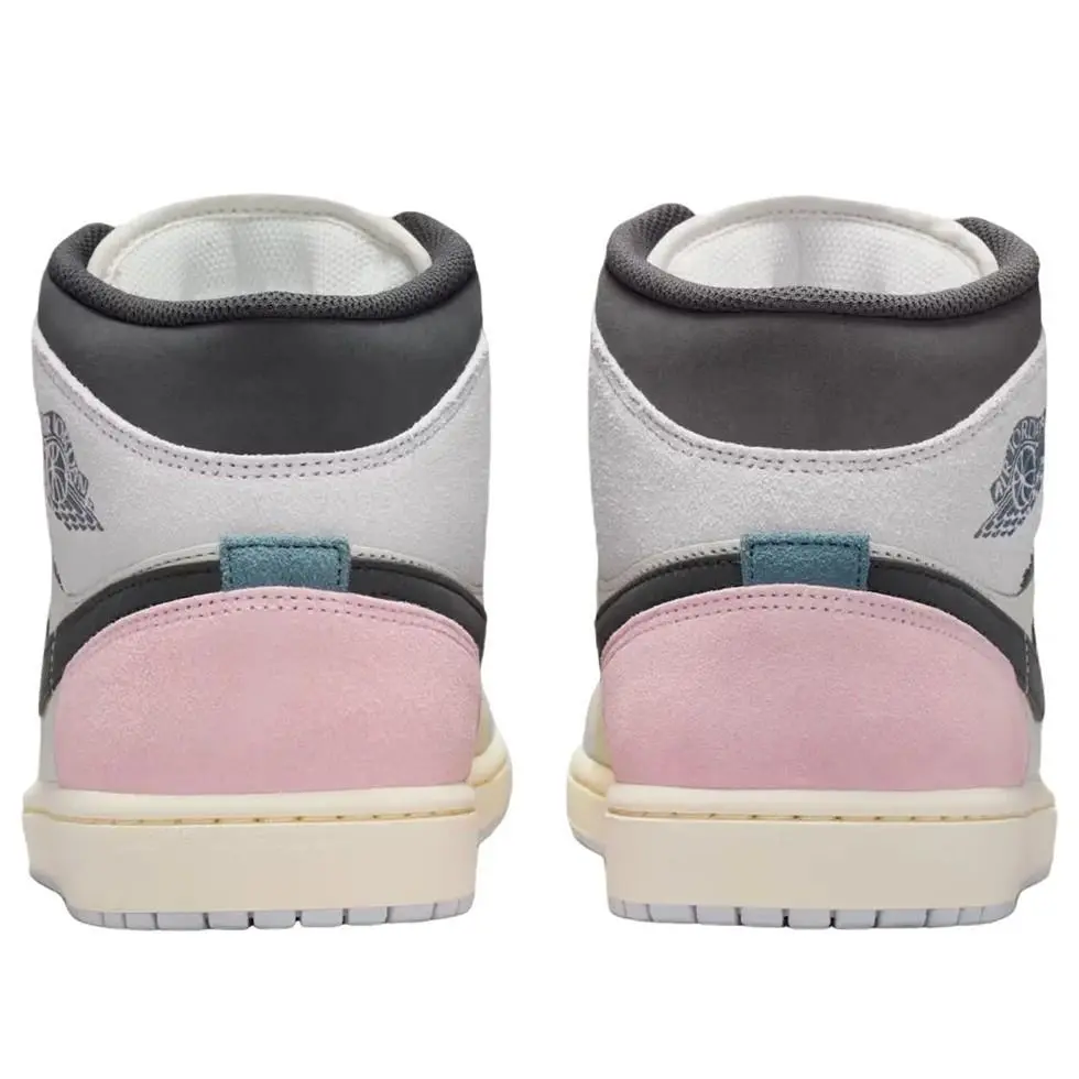 Nike shoes - Nike Air Jordan 1 Mid SE - IB7110 100 - Sail, Iced Jade, Anthracite 3