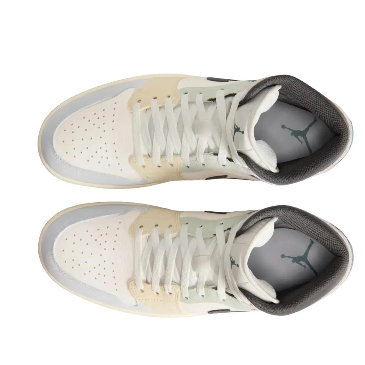 Nike shoes - Nike Air Jordan 1 Mid SE - IB7110 100 - Sail, Iced Jade, Anthracite 4