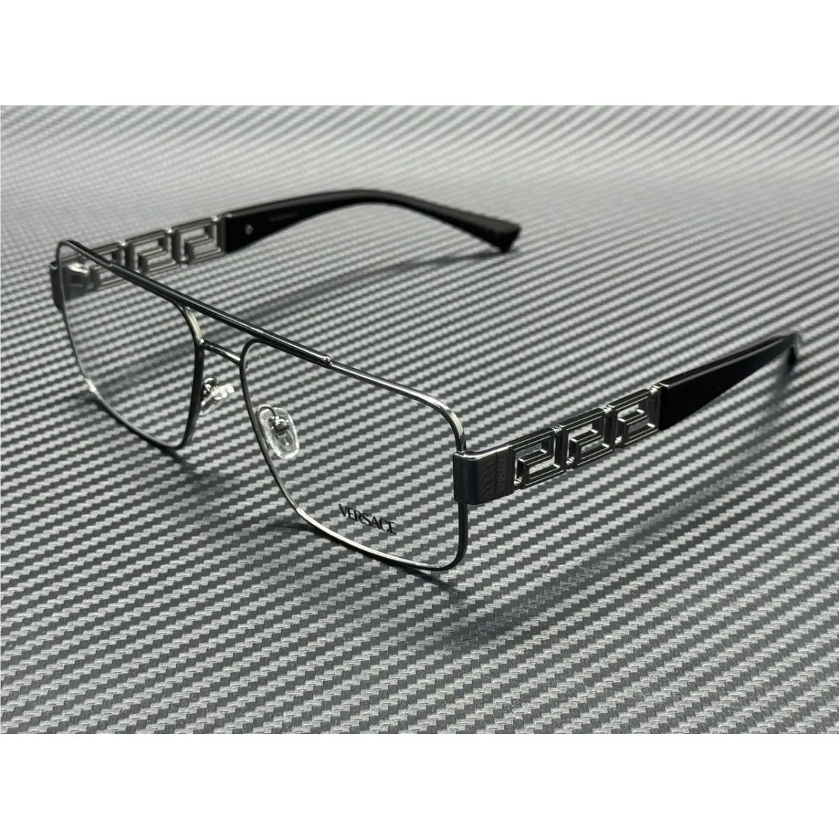 Versace VE1308 1000 Gunmetal Men`s 56 mm Eyeglasses