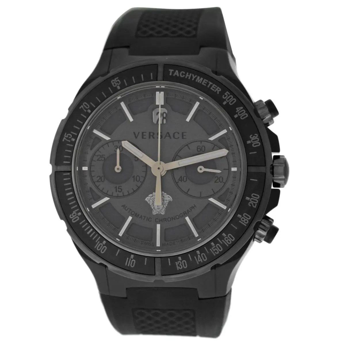 Versace DV One 26CCS7D455 S009 Men`s Steel Pvd Chrono 45MM Automatic Watch