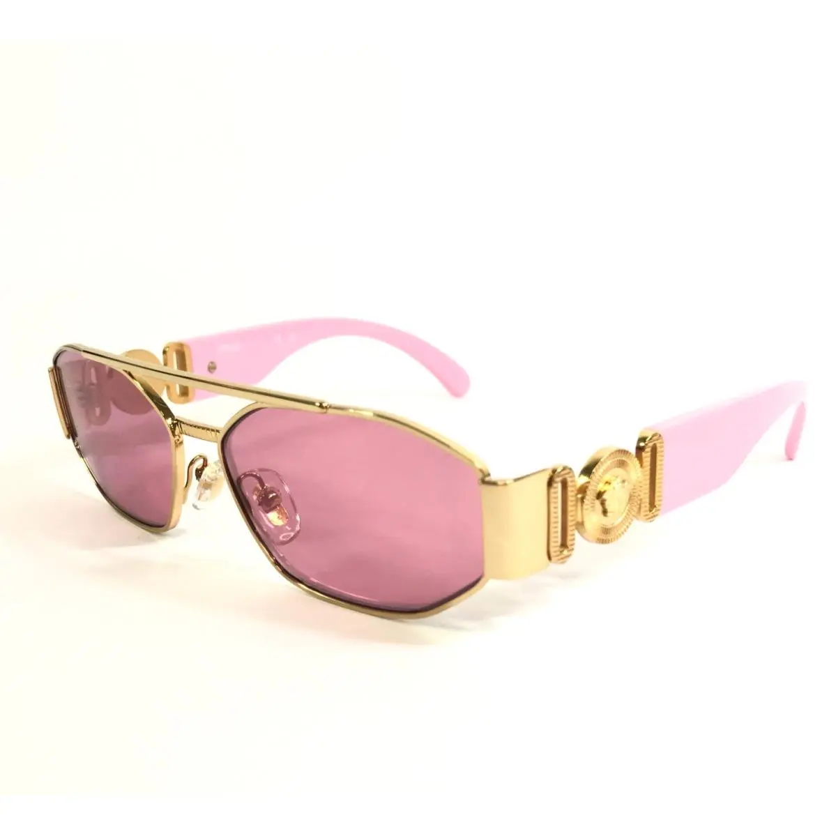 Versace Kids Sunglasses VK2003 1002/9L Gold Pink Frames with Mirror Pink Lenses