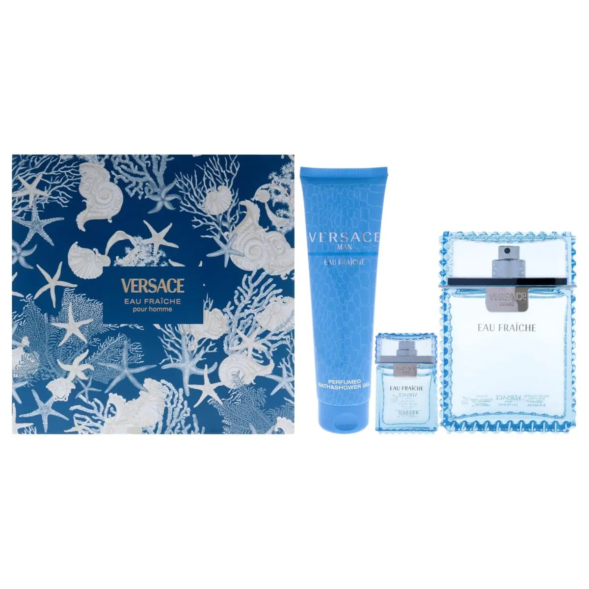 Versace Man Eau Fraiche by Versace For Men-3 Pc Gift Set
