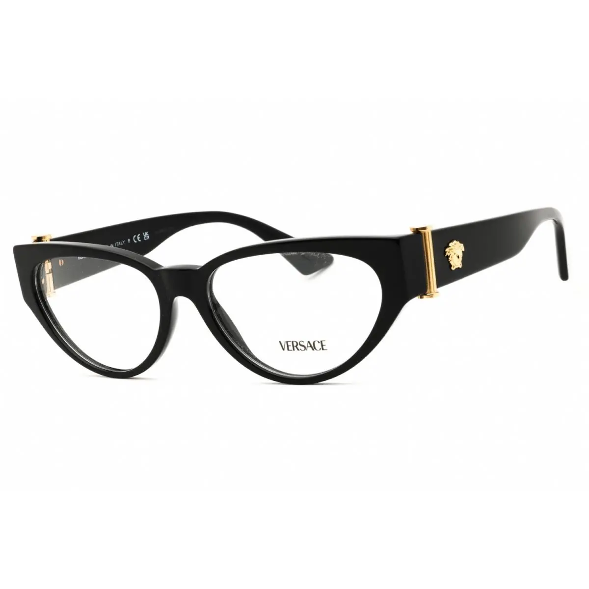 Versace VE3366-GB1-55 Eyeglasses Frame Size 55mm 16mm 140mm Black Women 8056262