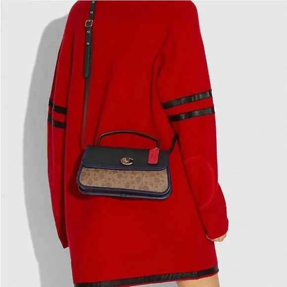 4547 Collection X Champion Turnlock Clutch In Signature Crossbody Bag by Coach