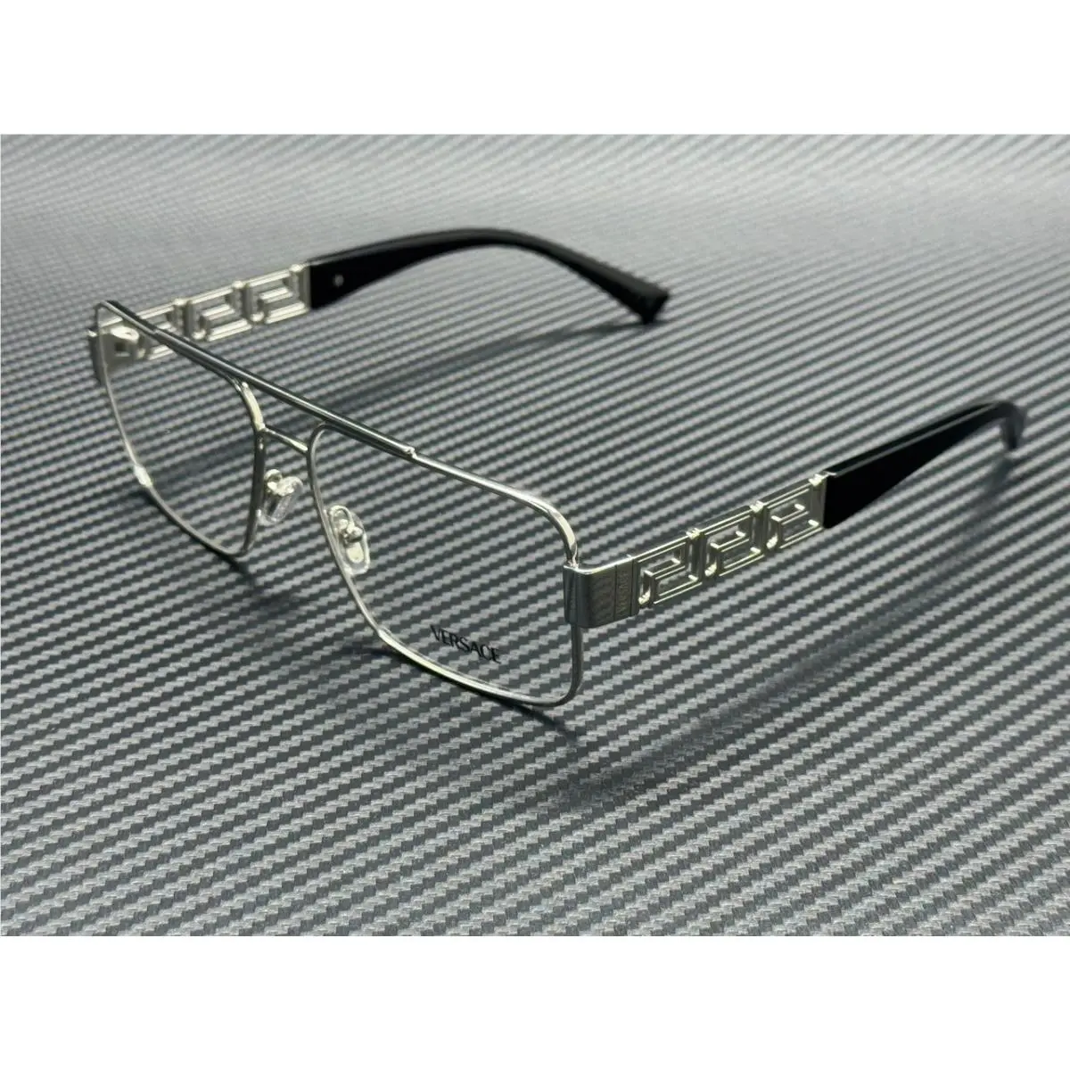 Versace VE1308 1001 Silver Men`s 56 mm Eyeglasses