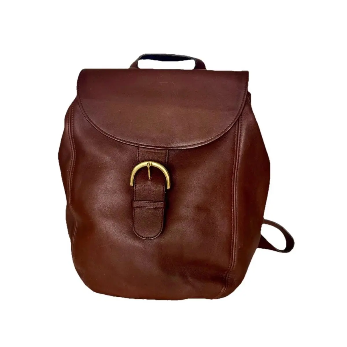 Vintage 90s  Soho 4134 Brown Large Leather Backpack Made In Usa by Coach