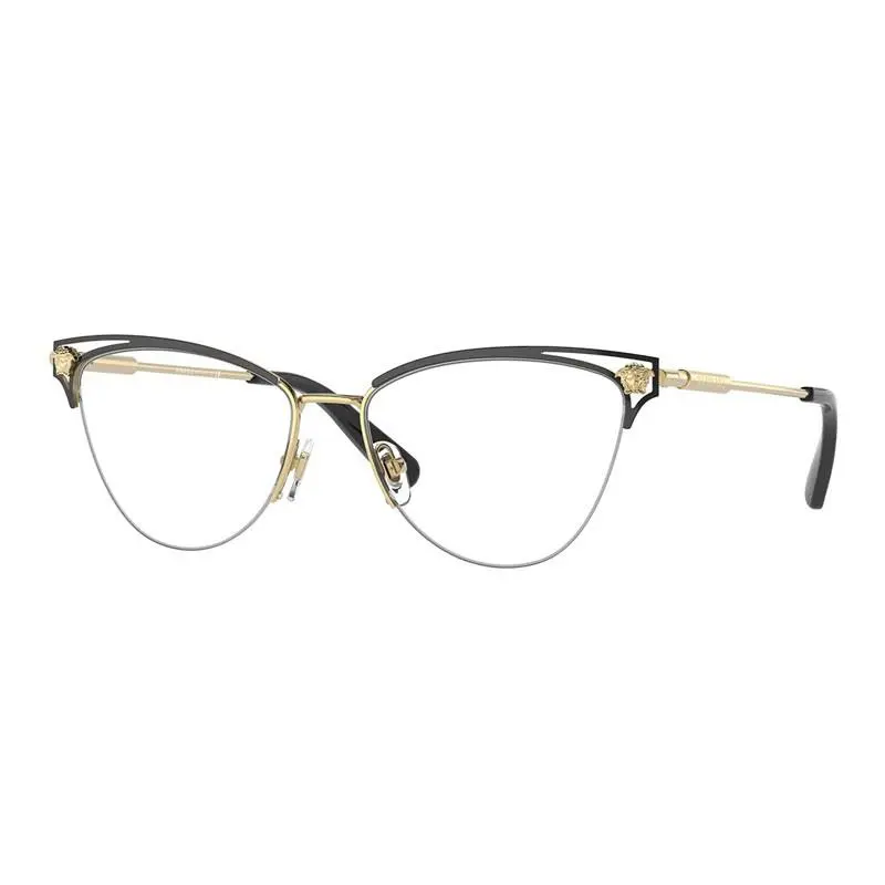 Versace VE1280 Eyeglasses Eye Glasses 1433 Gold Black 55mm Women