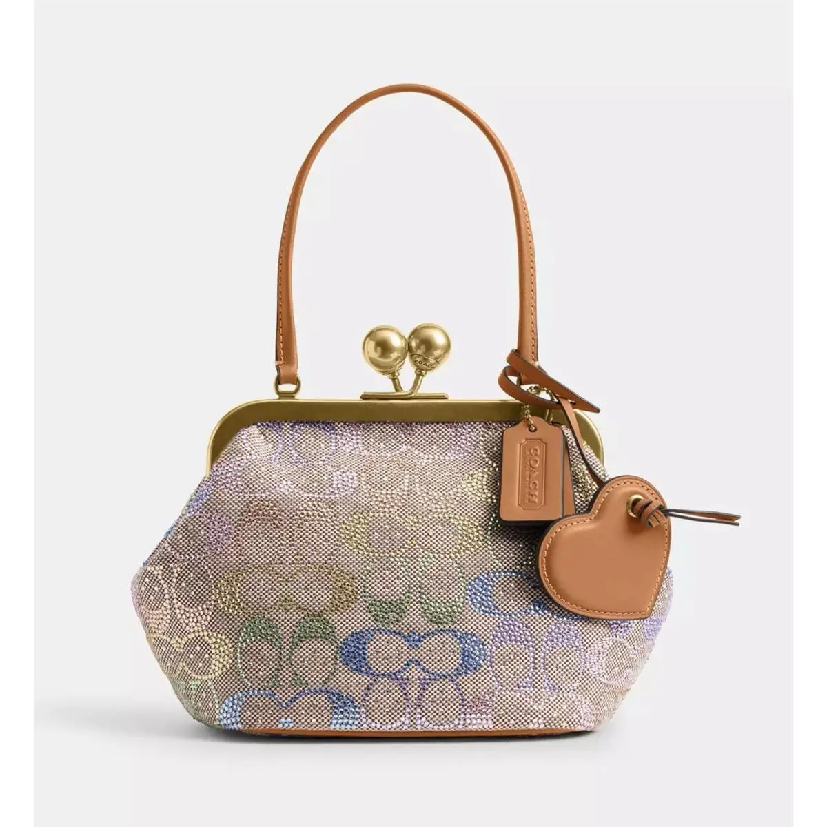 Small Kisslock Frame Bag 16 In Crystal Signature Jacquard CDC36 by Coach