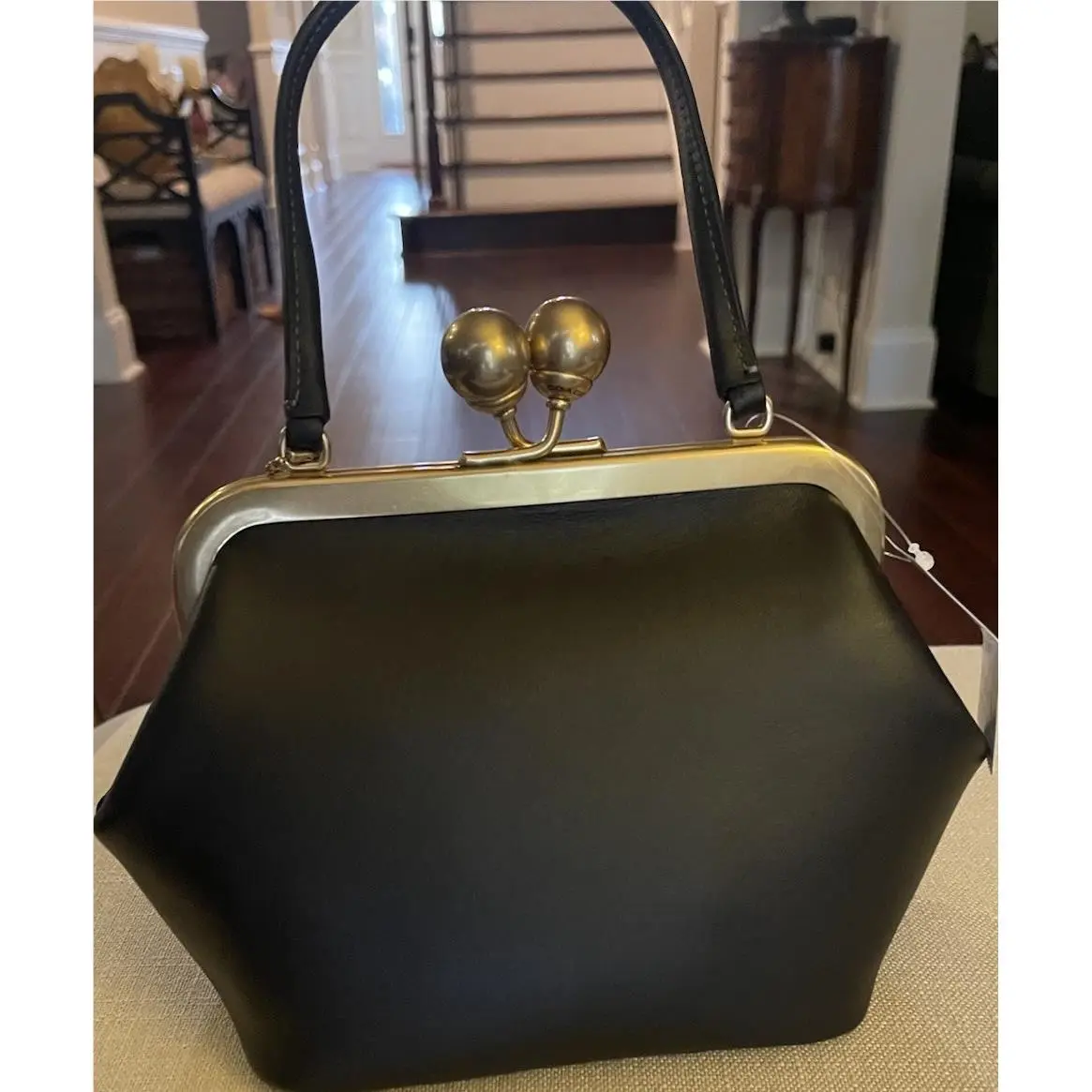 Black Kisslock Frame Bag 16 CCY28 Gift Boxed by Coach