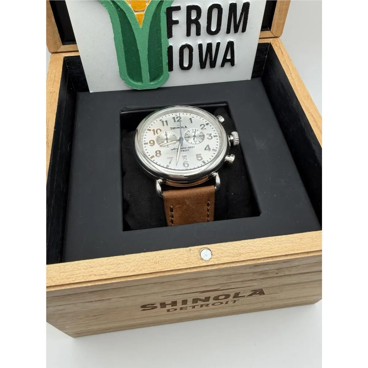 Runwell Argonite 5021 Men`s Wristwatch 41mm Retails by Shinola