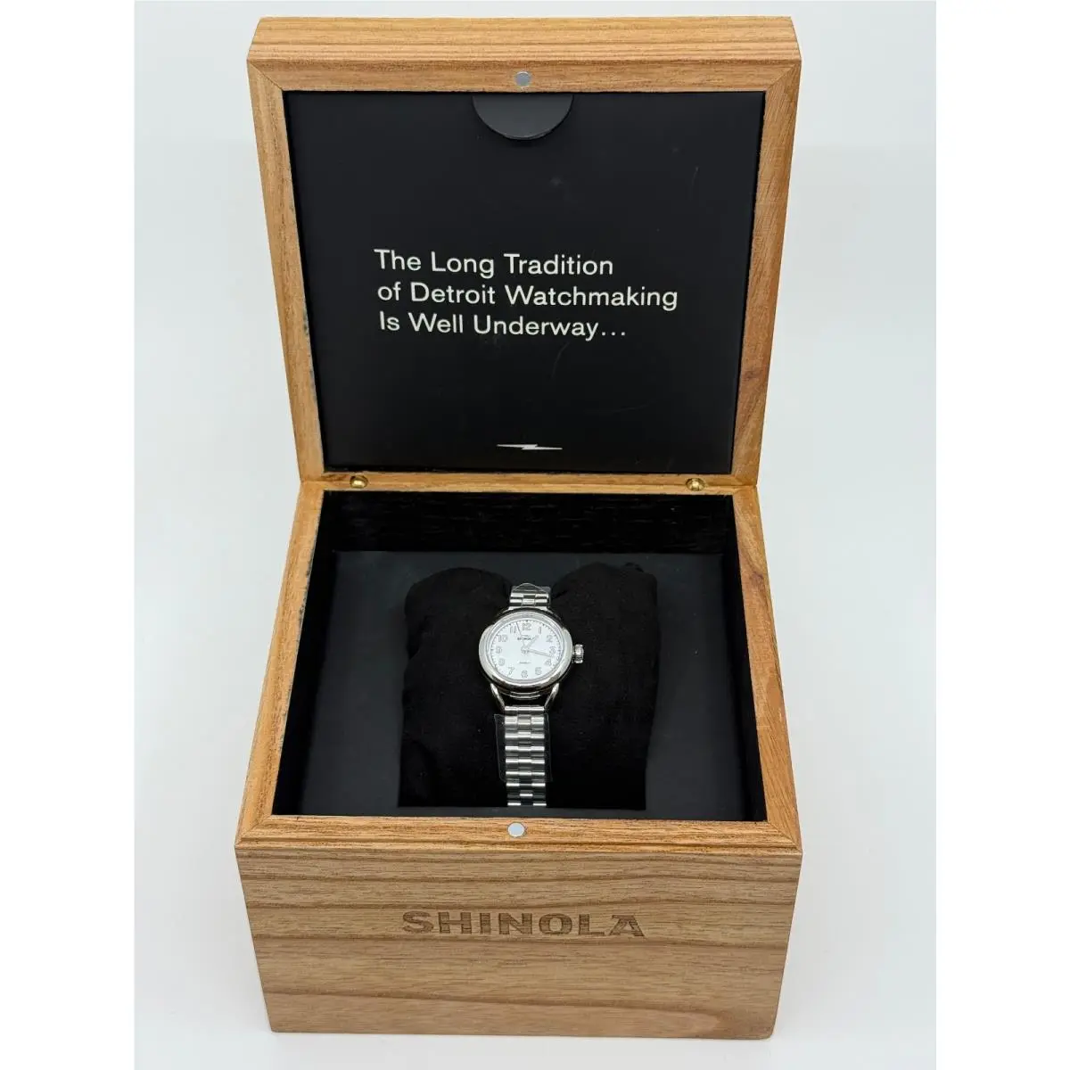 Runabout 25mm White Dial Stainless Steel Watch S0120288785 by Shinola