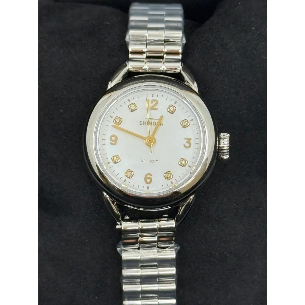 Runabout 25mm White Mother of Pearl Dial Watch S0120315263 by Shinola