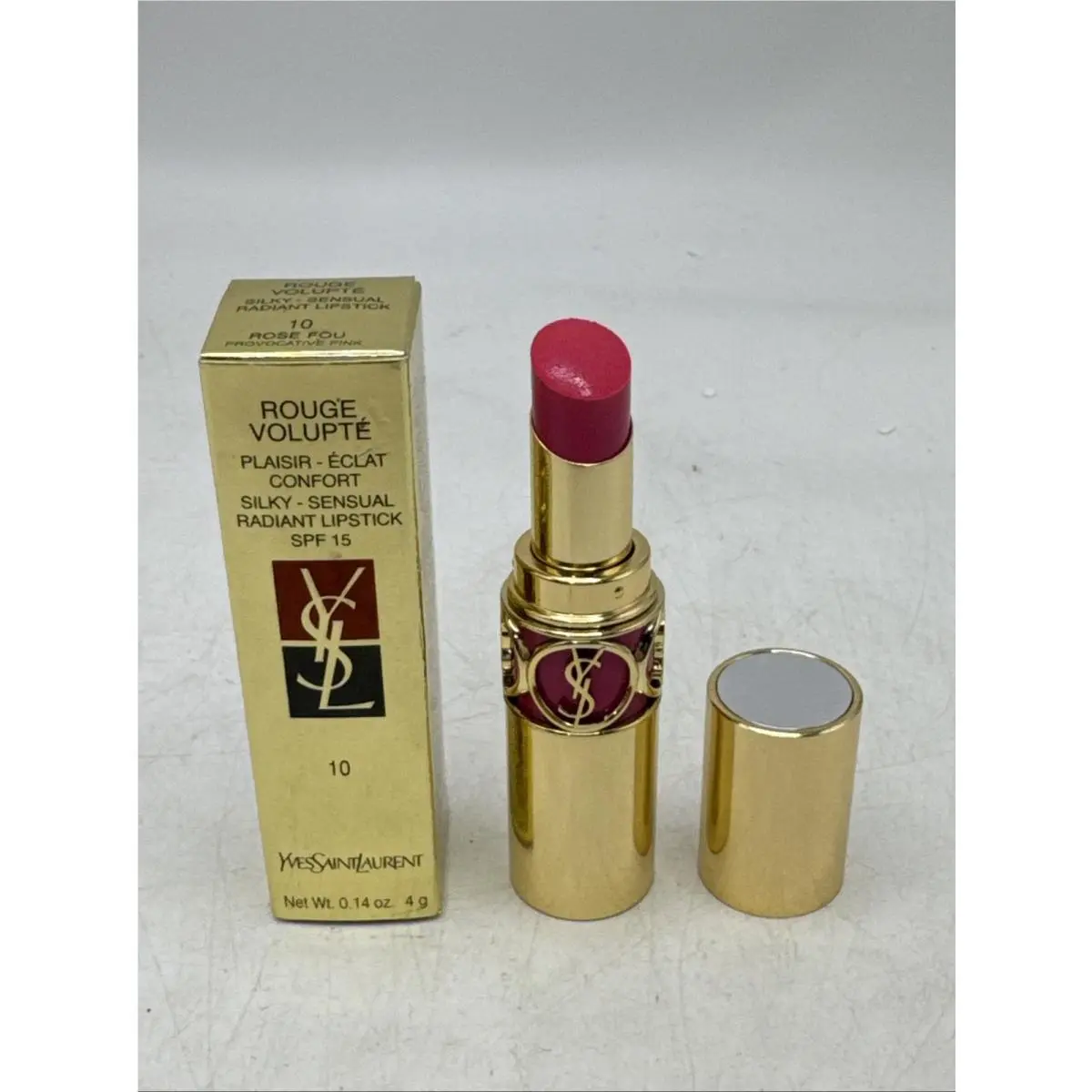 Yves Saint Laurent Ysl Rouge Volupte Silky-sensual Radiant Lipstick 10 Provocative Pink 99