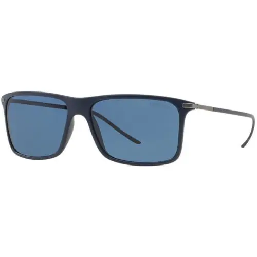 AR8034 5059/80 57mm Matte Navy Blue Sunglasses Italy by Giorgio Armani