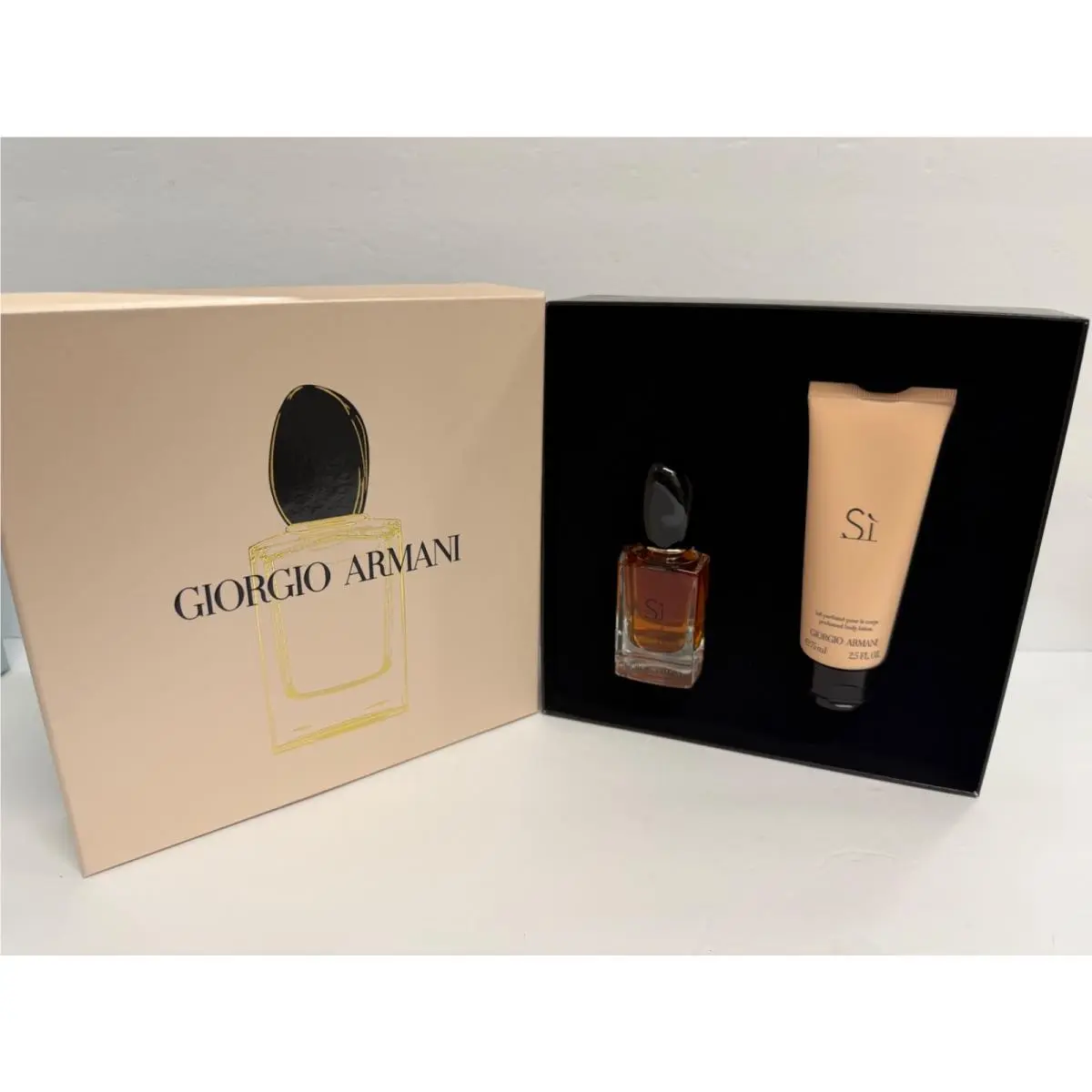 SI  2 Pieces Gift Set: 1 Oz. Spray Edp + 2.5oz Body Lotion by Giorgio Armani