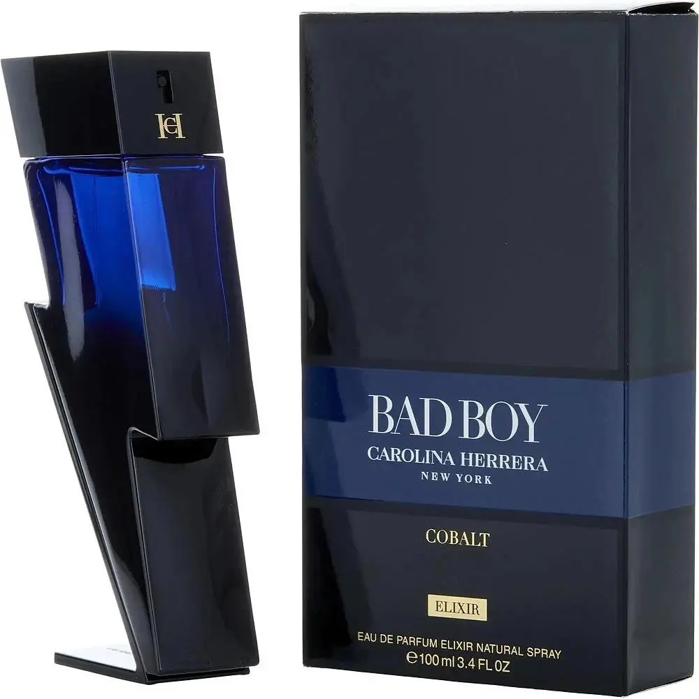 Carolina Herrera Bad Boy Cobalt Elixir Eau De Parfum Spray Men 1.7 oz - 50 ml