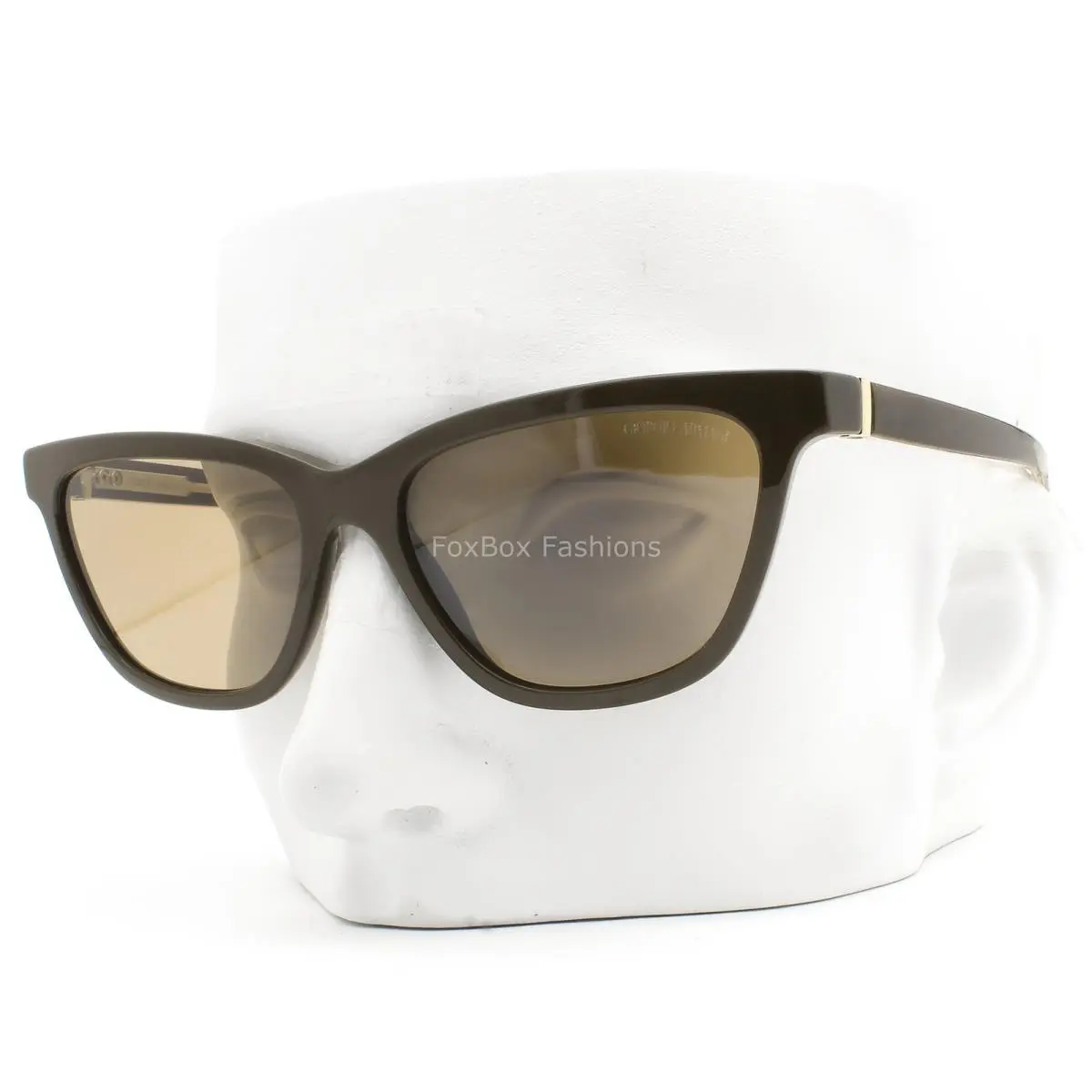 Sunglasses Polished Brown Glass Lens AR 8221 5957/53 with Case by Giorgio Armani