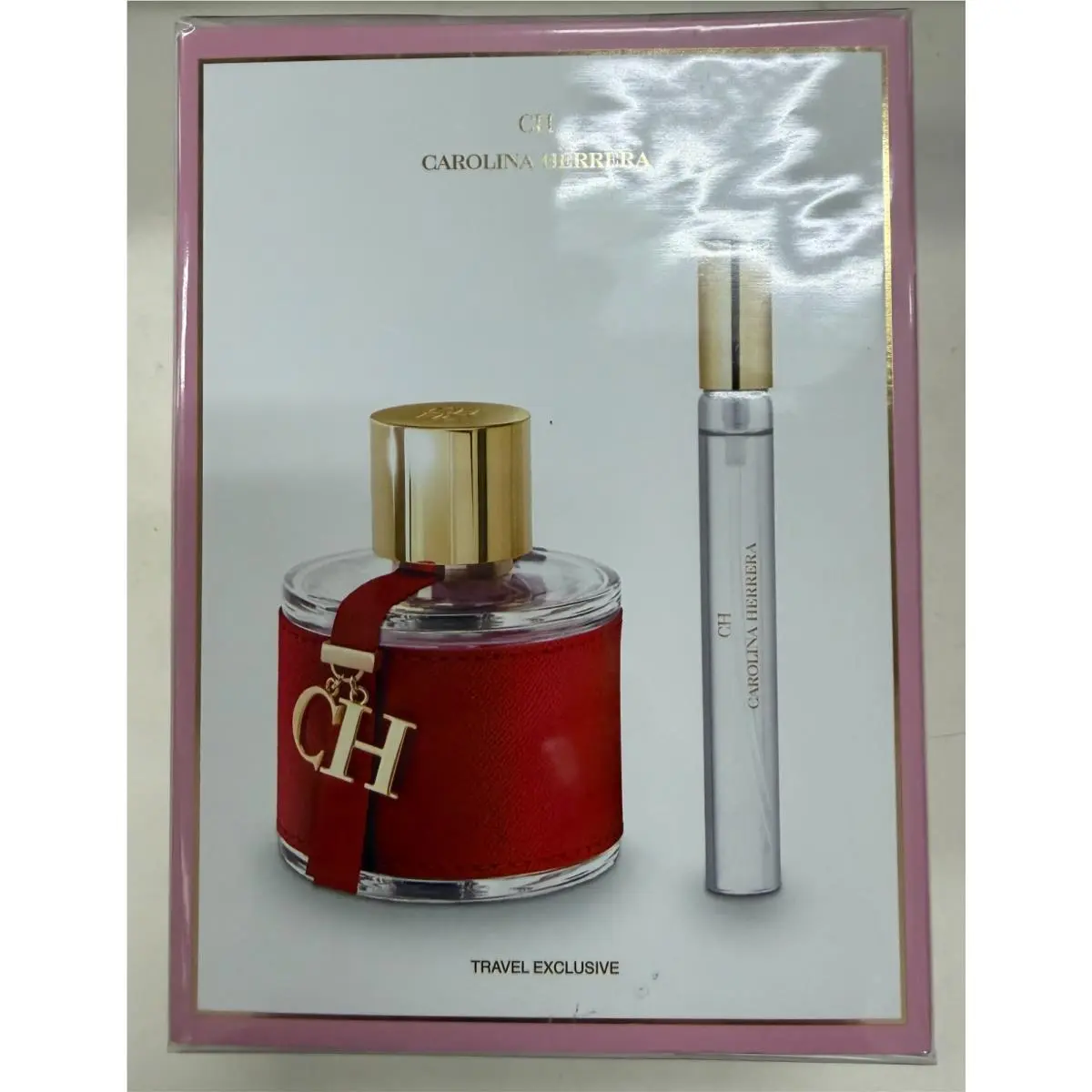 Ch Carolina Herrera 2 Piece Set with 3.4 Oz Edt Spray and 10 ML Edt Spray -women