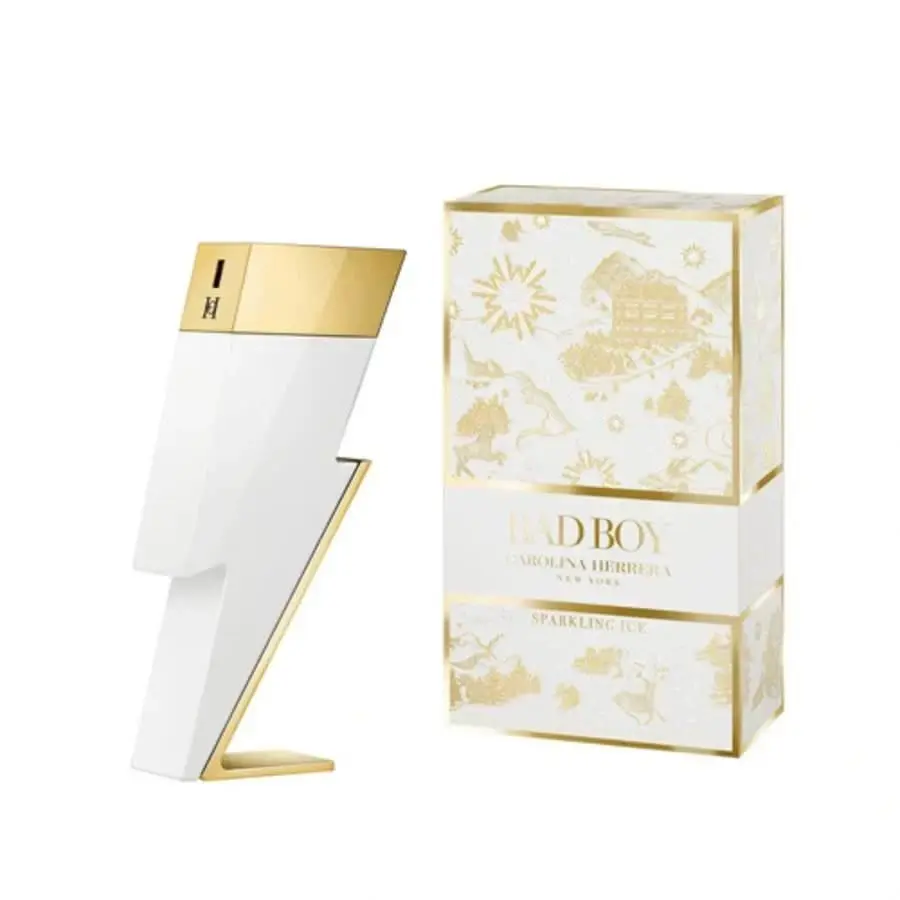 Carolina Herrera Men`s Bad Boy Sparkling Ice Edt Spray 3.4 oz Box