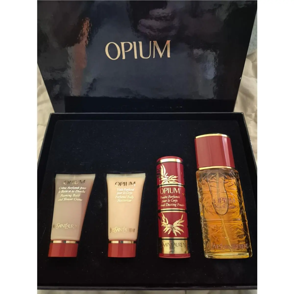 Vintage Yves Saint Laurent Opium Fragrance Gift Set Rare