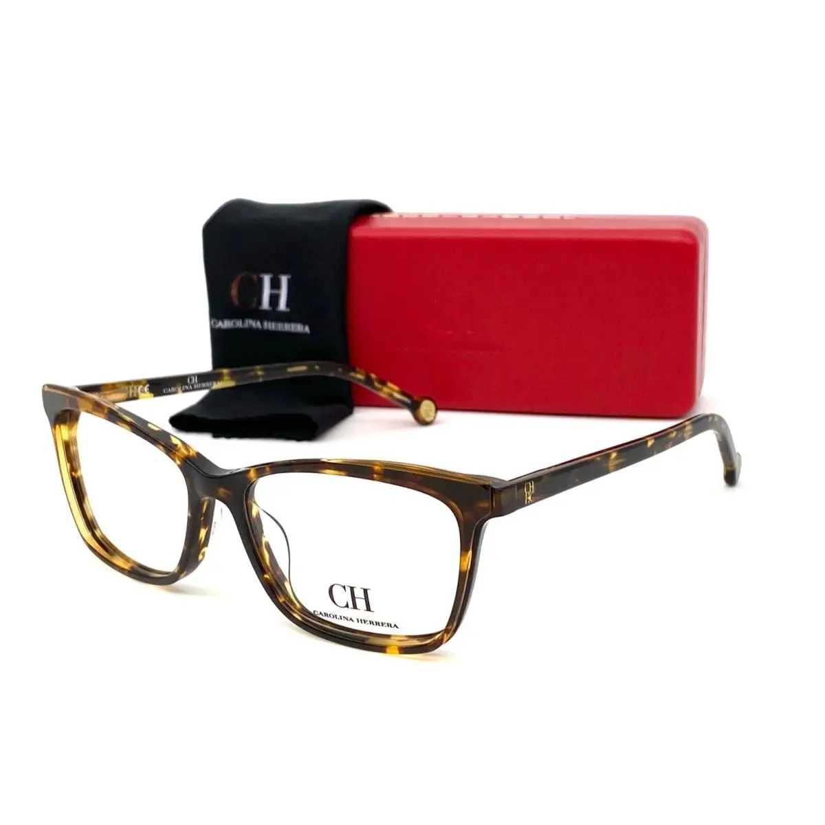 Carolina Herrera VHE805 0AE9 Havana / Demo Lenses 53mm Eyeglasses - Frame: Havana
