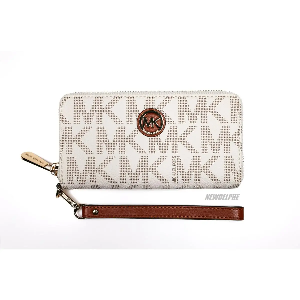 MK Logo Fulton LG Mlt Phone Wallet / Gift Bag Box by Michael Kors