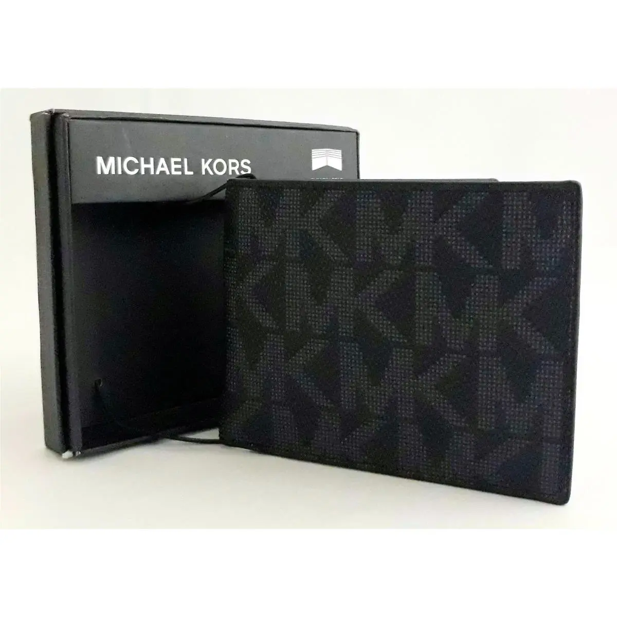 Michael Kors Men Black Jet Set or Andy Slim Billfold Wallet