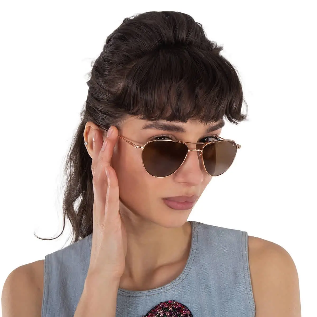 Brown Pilot Ladies Sunglasses Sebring 2 55 Sebring 2 55 by American Optical