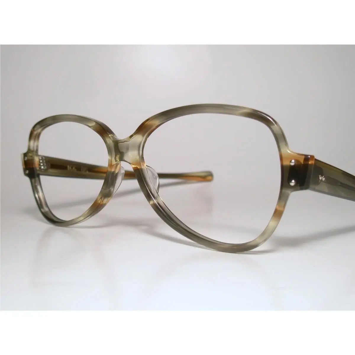 N0S 60-70s Sun/ Eyeglasses Frame A/o  Irresistable Olive Gold by American Optical